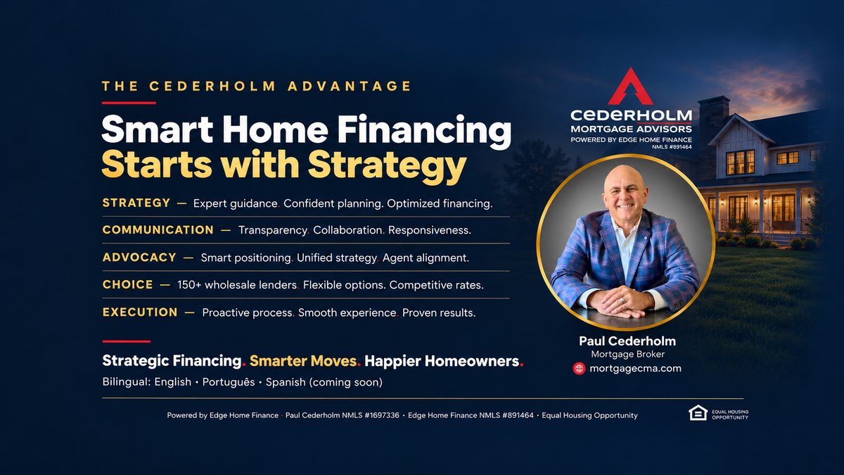 Mortgage Broker | Cederholm Mortgage Advisors at Edge Home Finance